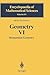 Geometry VI by M.M. Postnikov