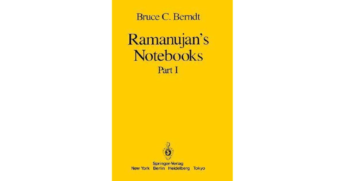 Ramanujan Notebook
