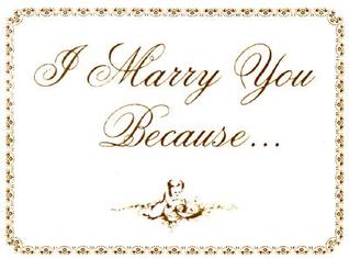 I Marry You Because. . . (Paperback)