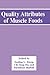 Quality Attributes of Muscle Foods