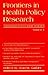 Frontiers in Health Policy Research - Volume 1