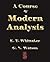 A Course of Modern Analysis
