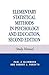 Elementary Statistical Methods in Psychology: and Education--Study Manual