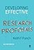 Developing Effective Research Proposals