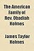 The American Family of REV. Obadiah Holmes