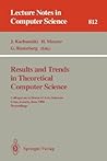 Results and Trends in Theoretical Computer Science: Colloquium in Honor of Arto Salomaa, Graz, Austria, June 10 - 11, 1994. Proceedings (Lecture Notes in Computer Science, 812)