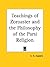 Teachings of Zoroaster and the Philosophy of the Parsi Religion