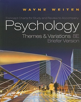 Psychology, Concept Charts For Study And Review: Themes And Variations 8E, Briefer Version (Paperback)