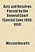 Acts and Resolves Passed by the General Court by Massachusetts