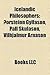 Icelandic Philosophers: Orsteinn Gylfason, Pall Skulason, Vilhjalmur Arnason