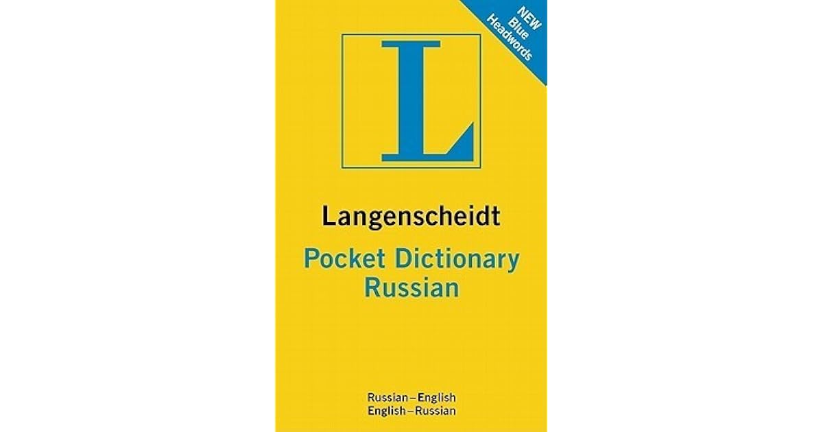 Langenscheidt Pocket Dictionary Russian by Langenscheidt