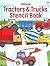 Tractors & Trucks Stencil Book