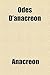 Odes D'anacréon (French Edition)