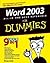 Word 2003  For Dummies