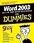 Word 2003  For Dummies