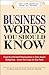 Business Words You Should K...