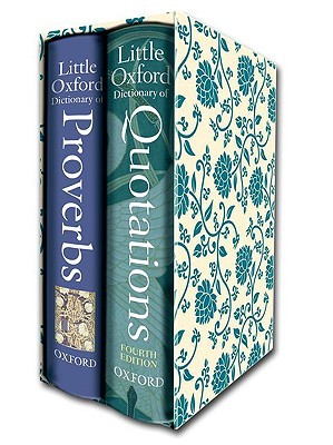 Oxford Dictionary Of Quotations Little Oxford Gift Box: Little Oxford Dictionary Of Quotations/Little Oxford  Dictionary Of Proverbs By Susan Ratcliffe