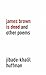James Brown is Dead and Other Poems