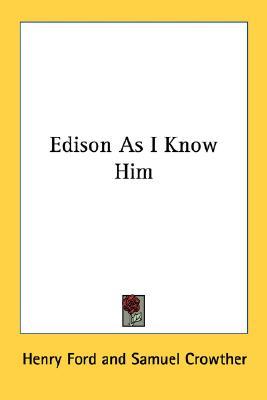 Edison As I Know Him (Paperback)