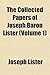 The Collected Papers of Joseph Baron Lister Volume 1