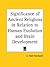 The Significance of Ancient Religions in Relation to Human Ev... by E. Noel Reichardt