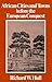 African Cities and Towns Before the European Conquest