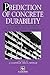 Prediction of Concrete Durability: Proceedings of STATS 21st anniversary conference