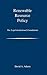 Renewable Resource Policy by David A. Adams