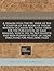A sermon vpon the XX. verse of the V. chapter of the booke of Ivdges wherein occasion was iustly taken for the publication of some reasons, which His ... of those directions for preachers (1622)