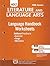 Literature and Language Arts, Grade 11 Language Handbook Worksheets: Holt Literature and Language Arts California