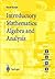 Introductory Mathematics: Algebra And Analysis (Springer Undergraduate Mathematics Series)