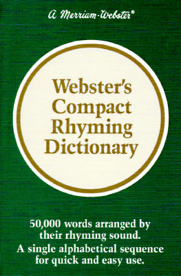 Webster's Compact Rhyming Dictionary (Hardcover)