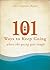 101 Ways to Keep Going When the Going Gets Tough