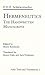 Hermeneutics: The Handwritten Manuscripts (AAR Religions in Translation)