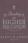 Quality in Higher Education Quality in Higher Education