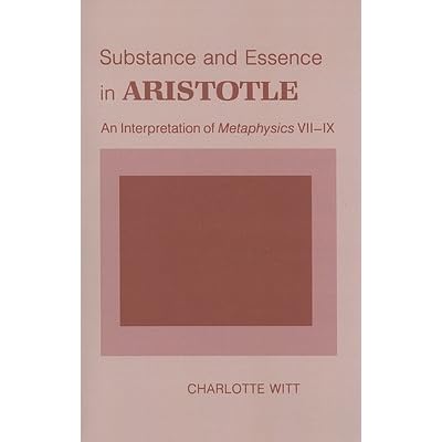 substance and essence in aristotle