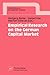 Empirical Research on the German Capital Market (Contributions to Management Science)