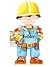 Builder (Little People Shape Books)