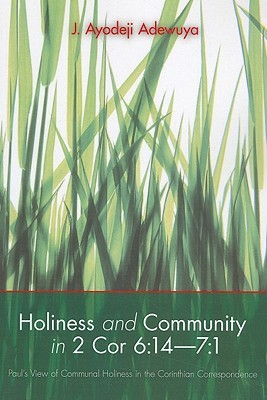 Holiness and Community in 2 Cor 6:14-7:1: Paul's View of Communal Holiness in the Corinthian Correspondence (Paperback)