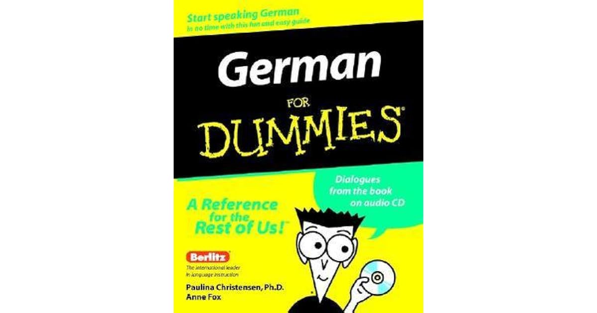 German For Dummies With Cd By Paulina Christensen german for dummies with cd by paulina