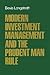 Modern Investment Management and the Prudent Man Rule by Bevis Longstreth