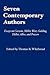 Seven Contemporary Authors: Essays on Cozzens, Miller, West, Golding, Heller, Albee, and Powers