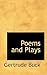 Poems and Plays