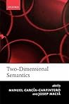 Two-Dimensional Semantics Two-Dimensional Semantics