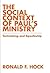 The Social Context of Paul's Ministry by Ronald F. Hock