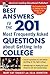 Best Answers to the 201 Most Frequently Asked Questions about Getting into College