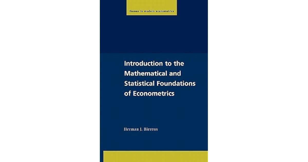 Introduction to the mathematical and statistical foundations of