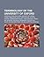 Terminology of the University of Oxford: Oxbridge, Town and Gown, Oxford "-Er," Serial Comma, Debagging, Blue, Convocation, Tutorial System