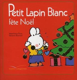 Petit lapin blanc fête Noël