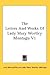 The Letters And Works Of Lady Mary Wortley Montagu V1